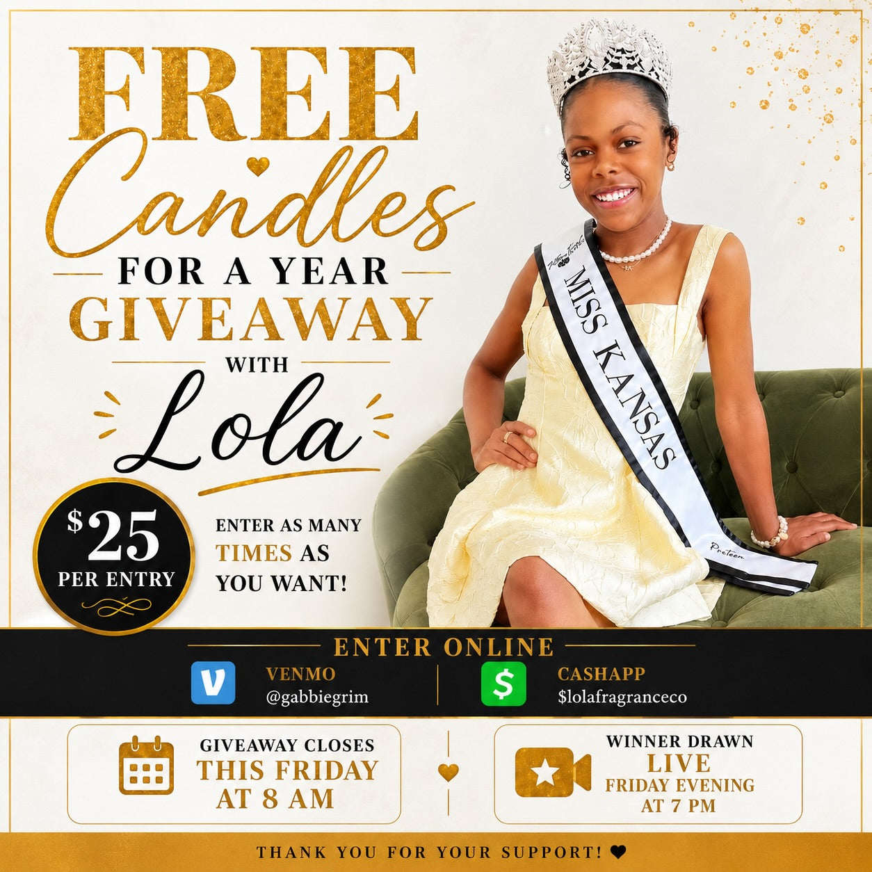 Free Candles For A Year